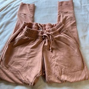 free people movement orange joggers